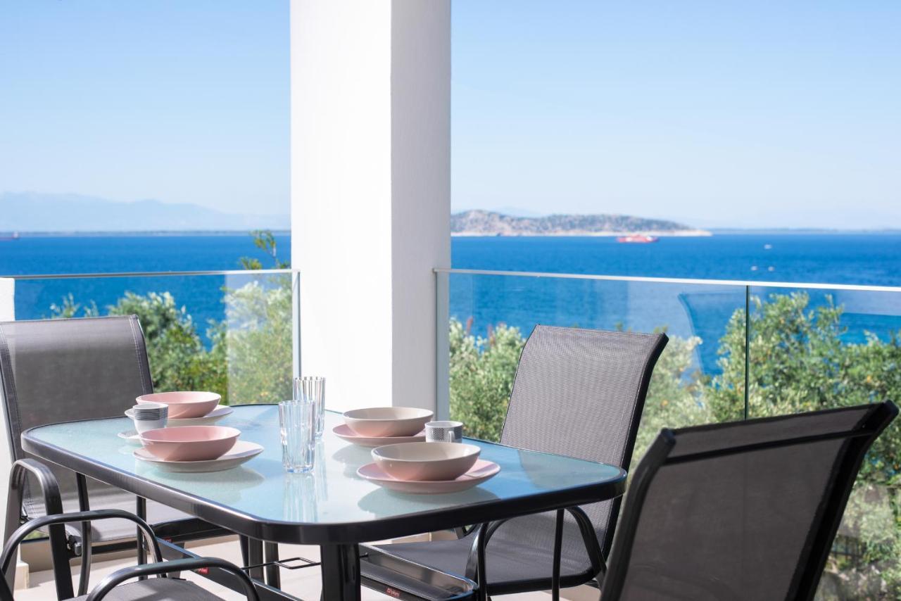 Villa Victoria By La Scala Beach Limenas  Bagian luar foto
