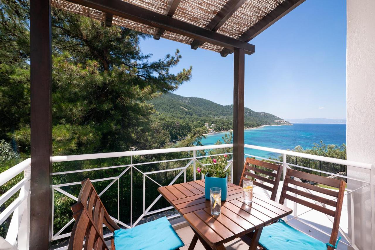 Villa Victoria By La Scala Beach Limenas  Bagian luar foto