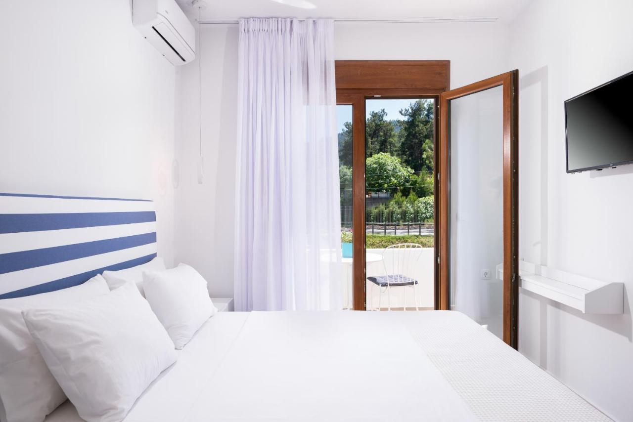 Villa Victoria By La Scala Beach Limenas  Bagian luar foto