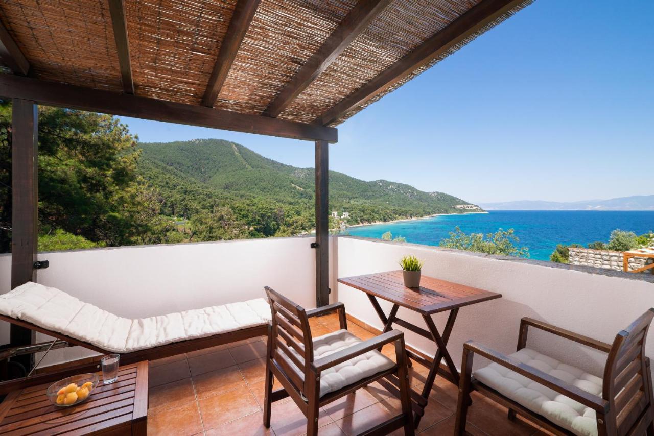 Villa Victoria By La Scala Beach Limenas  Bagian luar foto