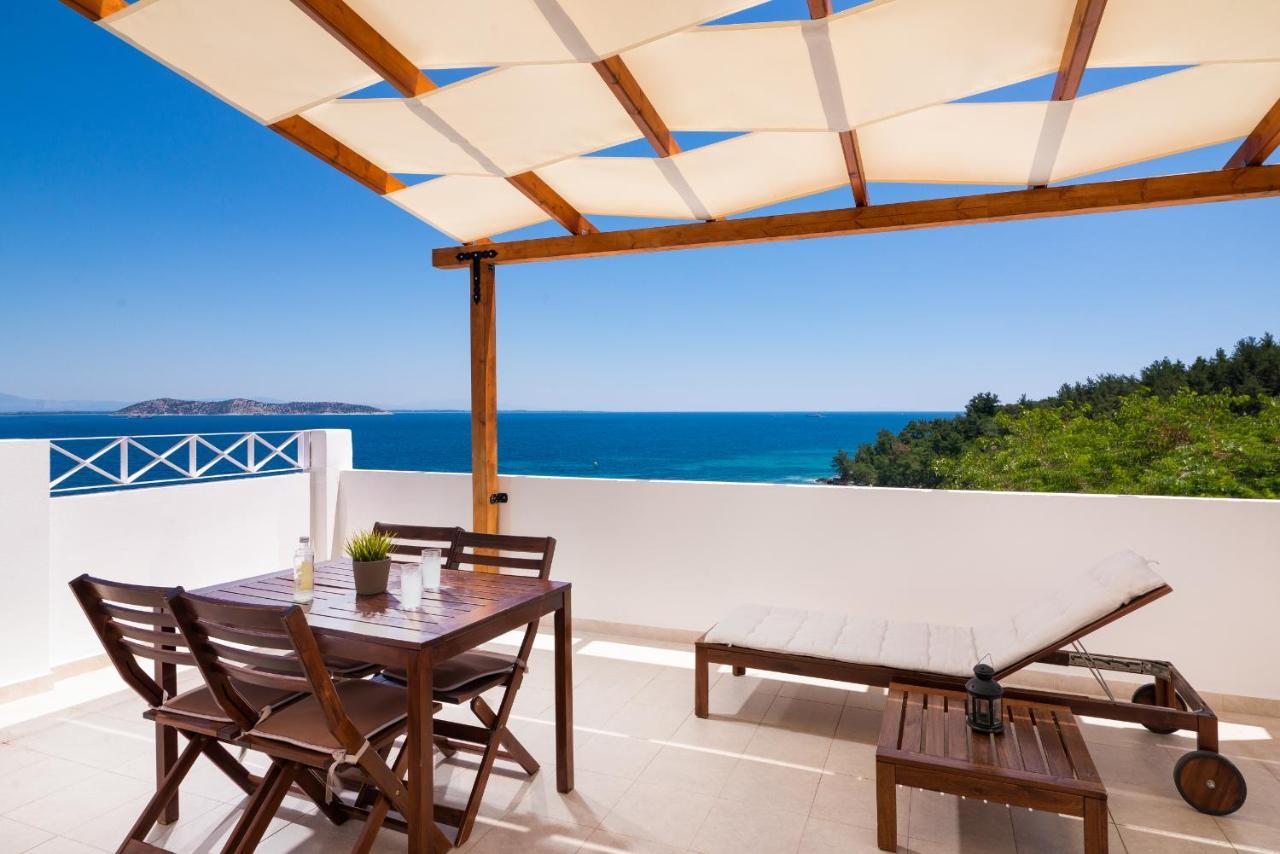 Villa Victoria By La Scala Beach Limenas  Bagian luar foto