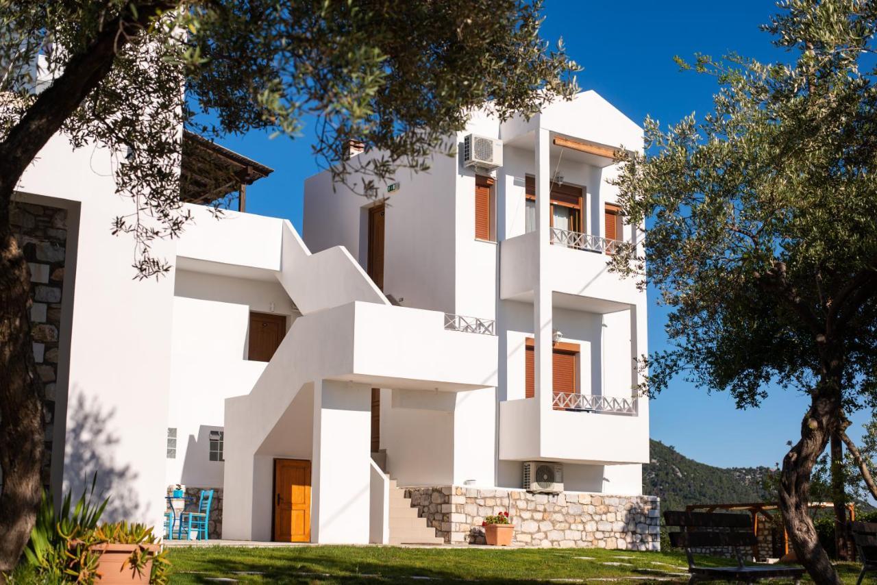 Villa Victoria By La Scala Beach Limenas  Bagian luar foto
